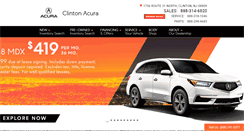 Desktop Screenshot of clintonacura.com